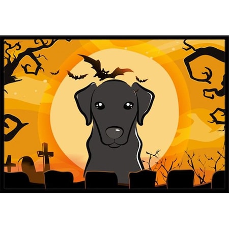 Carolines Treasures Carolines Treasures BB1793MAT Halloween Black Labrador Indoor & Outdoor Mat; 18 x 27 in. BB1793MAT